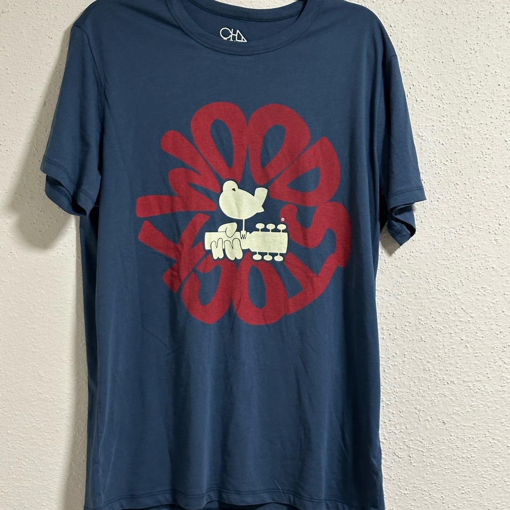 Chaser Cotton jersey Woodstock Tee Shirt Size Large Preowned. - Picture 3 of 7